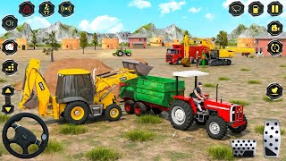 Real Construction Simulator  Tractor And JCB Games 3D [upl. by Kurtz663]