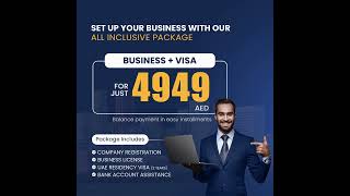 All Inclusive Business License Package for AED 4949 Easy Installment businessregistration [upl. by Jepum386]