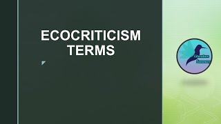 Ecocriticism terms [upl. by Uyerta]