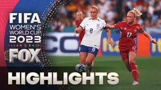 England vs Denmark Highlights  2023 FIFA Womens World Cup [upl. by Nivi]