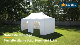 Montage 3x6 m  Tonnelle pliante Premium [upl. by Ecineg848]