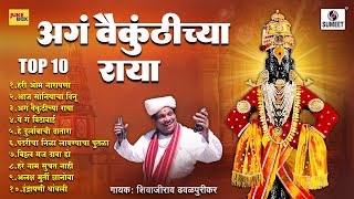 TOP 10 Aga Vaikunthichya Raya  अगं वैकुंठीच्या राया  Vitthal Bhajan Collection  Audio Jukebox [upl. by Convery]