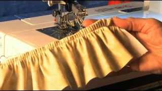 How to use Janome Ultimate Ruffler Foot [upl. by Hcahsem]