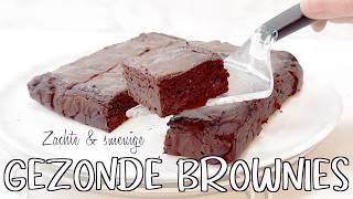 NIEUW RECEPT voor GEZONDE BROWNIES met Zoete Aardappel 10x minder VET [upl. by Kara-Lynn442]