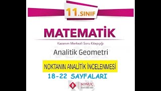 Sonuç Yayınları 11Sınıf Matematik Kitabı Analitik Geometri 1822 Sayfaları [upl. by Meeharb]