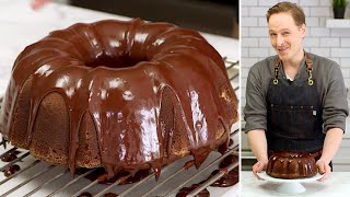 Decadent German Double Chocolate Bundt Cake Recipe  THE SLICE  Everyday Food [upl. by Hafinah]