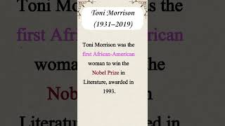 Toni Morrison  Voice for Marginalized Communities [upl. by Stern]