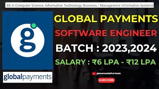 Associate Software Engineer Job at Global Payments  Freshers Apply  FullTime in Hyderabad [upl. by Galven]