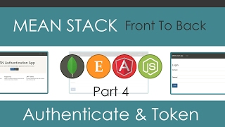 MEAN Stack Front To Back Part 4  API Authentication and Token [upl. by Cahra]