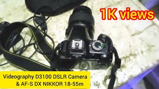 camera Nikon price 10000 Videography D3100 DSLR Camera amp AFS DX NIKKOR 1855m nikon [upl. by Garnett689]