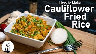 How to Make Cauliflower Fried Rice  Keto LowCarb [upl. by Frazier484]