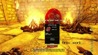 Rex egg hatching Ark Survival Evolved PS4 [upl. by Chlori]