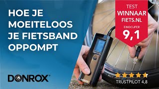 ZIEN Donrox Ride F511  Elektrische Bandenpomp amp Powerbank  Voor Fiets Step Rolstoel amp Scooter [upl. by Englis]