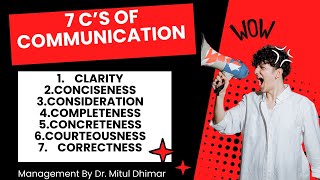 7 cs of effective communication with examples [upl. by Atahs]