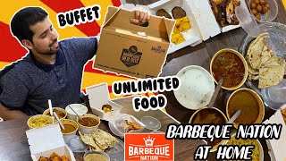 Honest Review of Barbeque Nation Buffet Home Delivery  Special UnBoxing  Barbeque in a Box [upl. by Garlen]