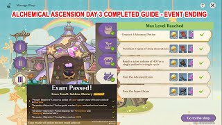 Alchemical Ascension Day 3 Guide Event Ending  Alchemy Exam by Sucrose Completed [upl. by Anavoj366]