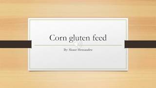 Overview Corn Gluten Feed [upl. by Yttam883]