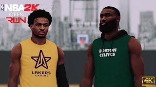 Bronny and Jaylen Brown Meet at Brickleys Gym  NBA 2K24 Open Run Mode  Team Bronny vs Team JB [upl. by Reider]