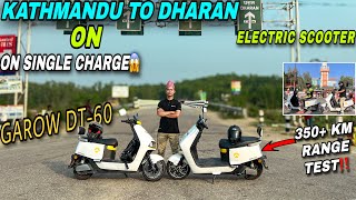 We Made History Kathmandu To Dharan On Electric Scooter😱  Garow DT66 350km Range🔥 [upl. by Natalina229]