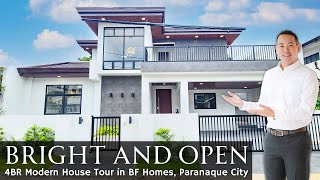 House Tour P105 · quotThis House has an EASYGOING feelquot · 4BR House amp Lot for Sale BF Homes Paranaque [upl. by Mitzl745]