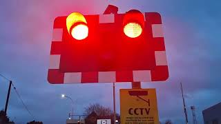 antrim station level crossing co antrim 71124 [upl. by Elliott]