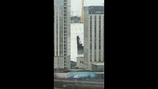 Storm Eunice tears hole in Londons O2 Arena [upl. by Schaffer]