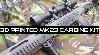 Covert Ops 3D Printed MK23 Airsoft Assassin Pistol Carbine Kit Review [upl. by Lebisor]