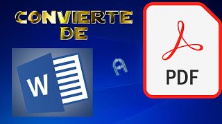 Convertir Archivo word a pdf en línea gratis [upl. by Loferski535]