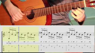 Романс Гомеса классическая гитара Hоты Табы Romanza  Guitar NotesTABS [upl. by Meijer]