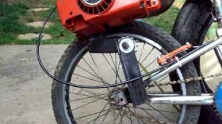 Chainsaw Bike with Expansion Chamber [upl. by Eyde]