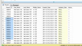 SQL Server Express 2008 R2 Tutorial 7  Delete and Truncate Example [upl. by Nisa]