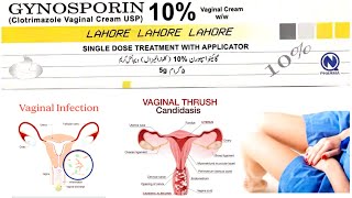 GYNOSPORIN 10 uses in Urdu Hindi  Vaginal Cream [upl. by Elgna]