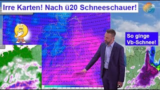 Irre Karten Nach gut 20° Schneeschauer bis runter möglich VbIdeen Wettervorhersage 19260324 [upl. by Bork]