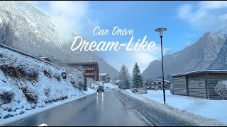 Car Drive 4K  DreamLike Car Journey in Austria  Brandnertal [upl. by Anauqat]