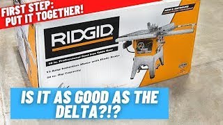 Assembly Start To Finish  RIDGID R4520 Contractor Table Saw [upl. by Ggerg]