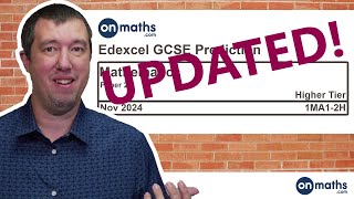 UPDATED Higher Nov 2024 Predicted Maths GCSE Paper 2 Edexcel Paper 2 Calculator Exam 1MA12H [upl. by Mcroberts]