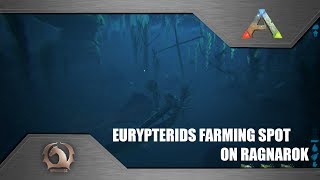 Ark Survival Evolved  Great Eurypterid farming spot Ragnarok [upl. by Phyllys128]