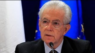 Italia Monti si è dimesso [upl. by Olonam]