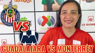 GUADALAJARA VS MONTERREY  LIGA MX  PRONÓSTICOS DEPORTIVOS [upl. by Marucci683]