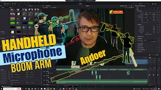 Budget Handheld Mic Boom Pole by  ANDOER PabzTvVlogs [upl. by Luckin484]