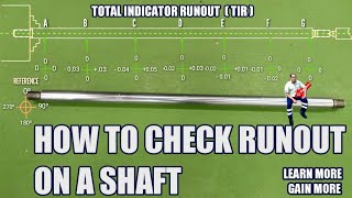 HOW TO CHECK RUNOUT ON A SHAFT  Machine Shop Theory [upl. by Torray46]