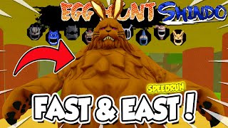 Shindo Life THE HUNT EVENT Fastest Way To Get Easter Eggs Speedrun  Full Guide [upl. by Alemat]