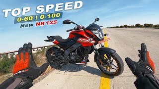 2024 Bajaj Pulsar NS 125  Top Speed  0 to 60  0 to 100  All Gears Top Speed [upl. by Habas]