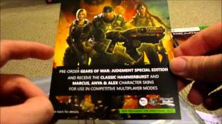 Gears Of War Judgement Special Edition Unboxing [upl. by Williams]