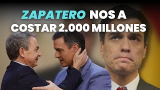 Zapatero nos va a costar 2000 millones [upl. by Eseenaj]