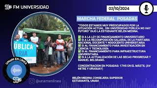 La UNaM invita a marchar en Posadas Oberá y Eldorado en apoyo a las universidades públicas [upl. by Assenay]