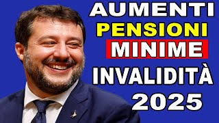 USCITO ORA 01 Luglio 2024 Aumenti Pensioni 2025  Novità INPS su Minime e Invalidità Tutti [upl. by Weinstock]