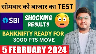 Nifty Prediction amp Banknifty Analysis For 5 February  SBI Results Impact on BankNifty  BLOODBATH [upl. by Cyprian]