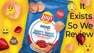 Trying Lay’s x IHOP Rooty Tooty Fresh ‘N Fruity Chips shorts [upl. by Quint]