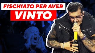 GEOLIER VINCE A SANREMO E IL PUBBLICO FISCHIA SANREMO 2024 [upl. by Nyladgam133]